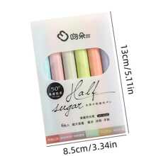6 st./set Mixed kleur Highlighterpen Sets