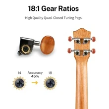 Donner Concert Tenor Ukulele For Beginners Adults 23/26 Inch Mahogany Travel Ukalalee Yukalalee 1Pc With Complete Kits Accessories Bag Strap Tuner Strings Picks Cloth Musical Instruments Gift DUC-100/DUT-100 Series - DUT-100 次中音 26 英寸 - 查看 5