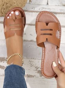 2023夏天新款韓語風格平底涼鞋適合女士,時尚仙女海灘拖鞋