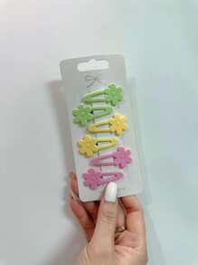 24pcs/pack 4cm Non-slip Hair Clips For Girls With Lovely Princess & Simple Design, No Hurt Hair
