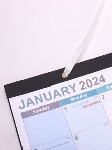 2024 到 2025 年壁掛日曆,極簡風格從上撕下每日曆 - 彩色 - 查看 4