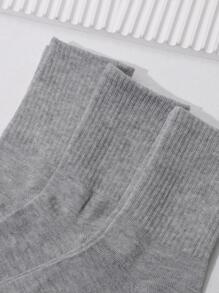 3pairs Best Mid-calf Black, White, Grey Women's Socks For Home Wear