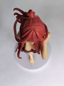 Vermelho Cor Anime Estilo Fato De Banho Menina Decoração Estatueta
