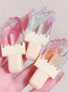 Brillo de labios hidratante con efecto brillante, líneas de labios difuminadas, unicolor, ideal para uso diario como base de lápiz labial y para aplicar sobre el brillo de labios para lograr efectos de volumen, fórmula de larga duración y no pegajosa - Rosa claro - Ver 6