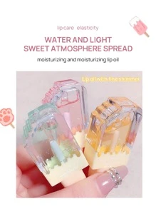 Brillo de labios hidratante con efecto brillante, líneas de labios difuminadas, unicolor, ideal para uso diario como base de lápiz labial y para aplicar sobre el brillo de labios para lograr efectos de volumen, fórmula de larga duración y no pegajosa - Rosa claro - Ver 3