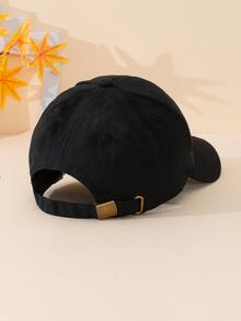 1顶万圣节休闲个性化防晒南瓜印花棒球帽（男士款） - 黑色 - 查看 3