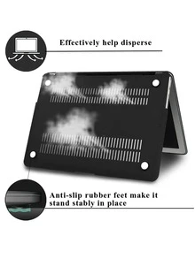 Compatible con Apple Macbook Pro 15.4 Retina A1707 A1990 - Funda protectora rígida negra mate para portátil a prueba de polvo - Pro 15.4 Retina A1707 A1990 - Ver 2