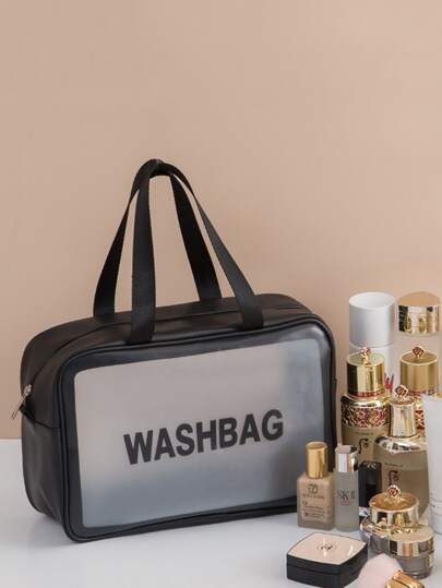 Women's Large Capacity Portable Cosmetic Bag, Ins Style Travel Toiletry Organizer ,Boho Vibes,For Holiday Beach, Bathroom Collection, Bedroom Collection, Large Capacity