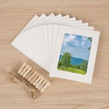 All White Paper Photo Frame