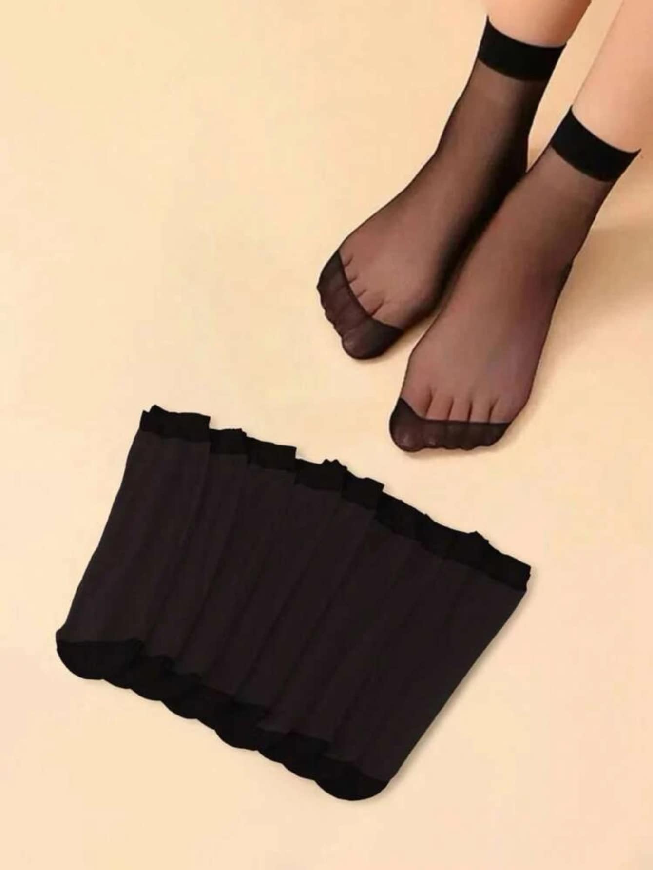 6 Paare langanhaltend Kristall Socken