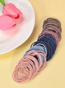 755入組女士素色髮飾套裝適用於日常生活 - 彩色 - 查看 5