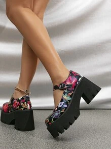 Thick-soled Mary Jane Shoes, College Style, Autumn & Winter, Random Color - Multicolor - View 6