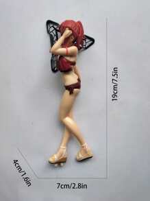 Vermelho Cor Anime Estilo Fato De Banho Menina Decoração Estatueta