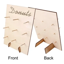 Wooden Donut Stand, Perfect For Birthday Parties, Anniversaries, And Graduations - Beige - View 6