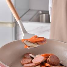 JANKNG 14入組木柄矽膠炊具套裝