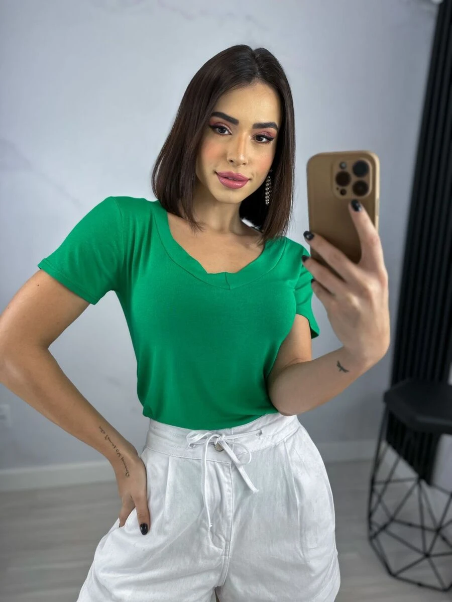 Women T-Shirts - 薄荷綠 - 查看 1