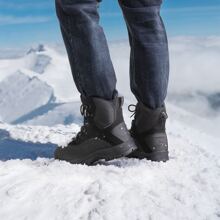 Men's Insulated Waterproof Construction Hiking Winter Snow Boots Valentines - 黑色 - 查看 6
