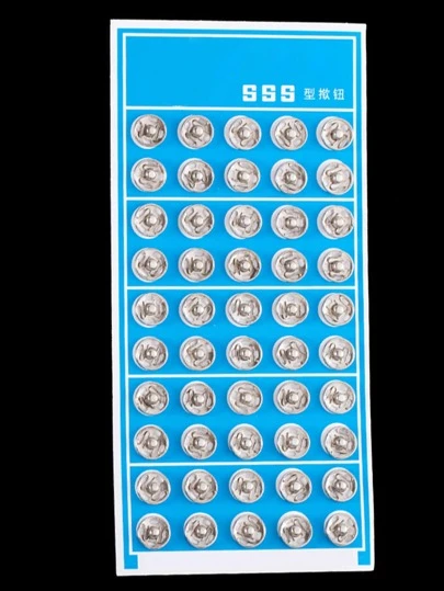 50pcs Small Hidden Snap Buttons Clothes Fasteners Round Metal Snap Fasteners Accessories