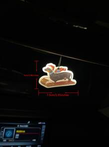 Ambientador para auto con diseño animal, difusor de aromaterapia y fragancia, clips de rejilla - Blanco y Negro - Ver 2