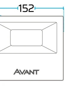 Refletor de LED Slim 50W 6500K Bivolt Emissão de Luz Branca