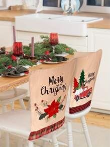 1pc聖誕節裝飾椅背套或汽車座椅套 - 彩色 - 查看 6