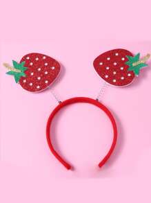 Diademas De Niñas Con Decoración De Fresas Brillantes Para Fiestas - Multicolor - Ver 2