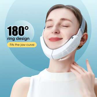 Facial massager, 6-mode 12 speed rechargeable V-shaped facial massage machine, eliminating dual chin facial device