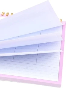 BUBU 1pc Spiral Weekly Planner Notepad - Daily Schedule with To Do List Task ,Tear Off Planning Pad with Note,Student Planner, Work Planner and Checklist Note Pad.