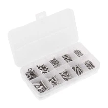 320 Peças Parafusos E Nozes Set E Set , M2 M2.5 M3 M4 M5 Cruz Frigideira Cabeça Parafusos Nozes Parafusos Aço Inoxidável Máquina Parafusos Parafusos Para Casa Comercial E Industrial Usar