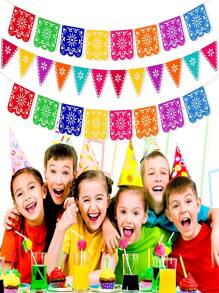 Biểu ngữ tiệc Mexico, Đồ trang trí tiệc Carnival, Đồ trang trí, Đồ trang trí Ngày của người chết, Biểu ngữ treo cờ Carnival Mexico cho đồ trang trí tiệc, Đồ dùng Giáng sinh - Nhiều màu - Xem 5