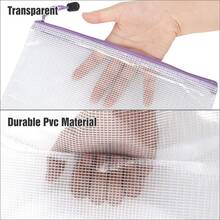 20pcs Mesh Zipper Bags In Various Sizes - Multicolor - View 3