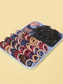 755入組女士素色髮飾套裝適用於日常生活 - 彩色 - 查看 3