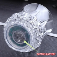 2 Vasos tequileros tazas con luz intermitente multicolor LED automáticas activadas por agua que brillan en la oscuridad - transparente - Ver 8