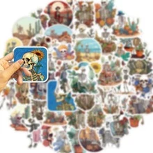 50pcs Skull Pattern Stickers - Multicolor - View 4