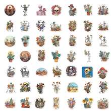 50pcs Skull Pattern Stickers - Multicolor - View 6