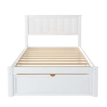 Nestfair Twin Size Platform Bed with Drawer