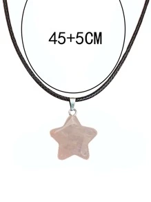 1件/2件/3件/4件/5件随机简约星星吊坠项链，个性化波西米亚创意星星饰品 - 彩色 - 查看 4