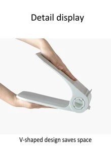 2入組可調節的雙層鞋墊(加寬)及塑料鞋子收納盒 - 灰色 - 查看 6