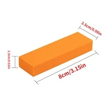 Easy Limescale Eraser Bathroom Glass Rust Remover Rubber Eraser Household Kitchen Cleaning Tools For Pot Scale Rust Brush - Orange - View 3