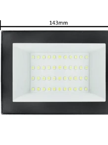 Refletor de LED Slim 50W 6500K Bivolt Emissão de Luz Branca