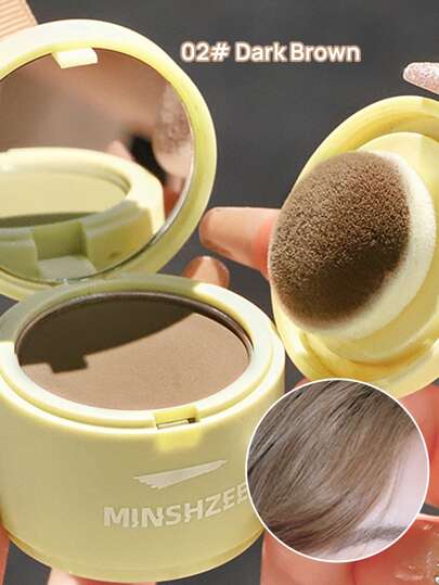 防水遮瑕修容粉,可用於遮蔽髮際、分界線,持久、便攜(易於攜帶)而不易脫落