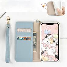 Flip Case Compatible with iPhone Case Cat Head Cover Magnetic Closure Phone Case Phone Holder - Smoky Purple - View 4