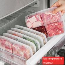 Food Storage Container With Dividers, Meal Prep Container, No Mixing Vegetables, Frozen Meat, Refrigerator Fresh Box - White - View 3