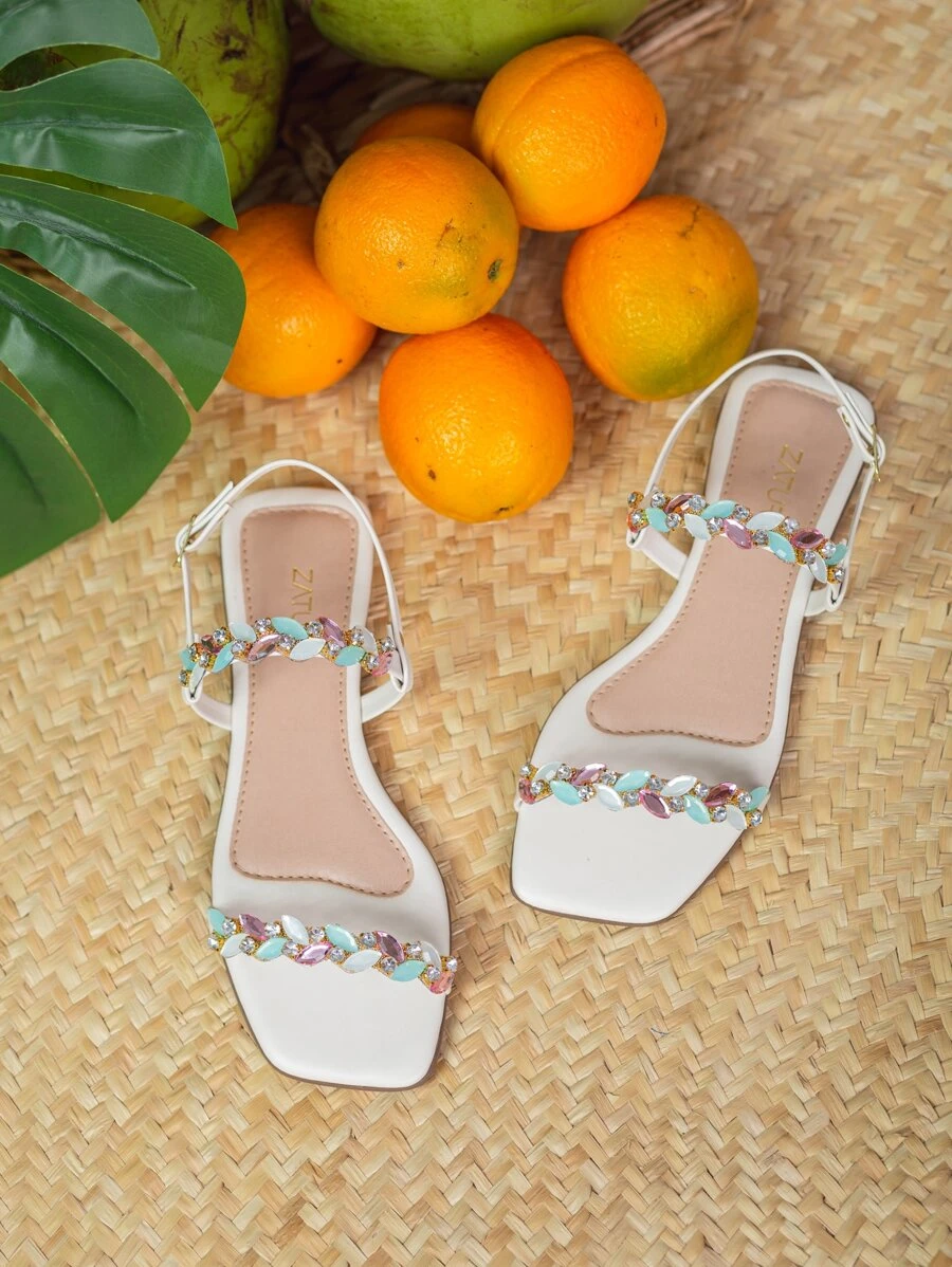 ZATURE STORES Women Flat Sandals - trắng - Xem 1