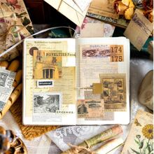 100 Piezas/set Papel Vintage De Scrapbooking Con Patrones - Multicolor - Ver 9