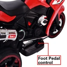 12V Kids Electric Motorcycle Toy,Ride On Motorcycle,Three Lighting Wheels Kids Electric Motorcycle,Electric Ride On Car - 紅色 - 查看 6