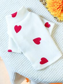 1 quần áo thú cưng, áo nỉ trùm đầu cho chó/mèo, thích hợp cho thú cưng nhỏ, ngày lễ tình nhân - trắng - Xem 5