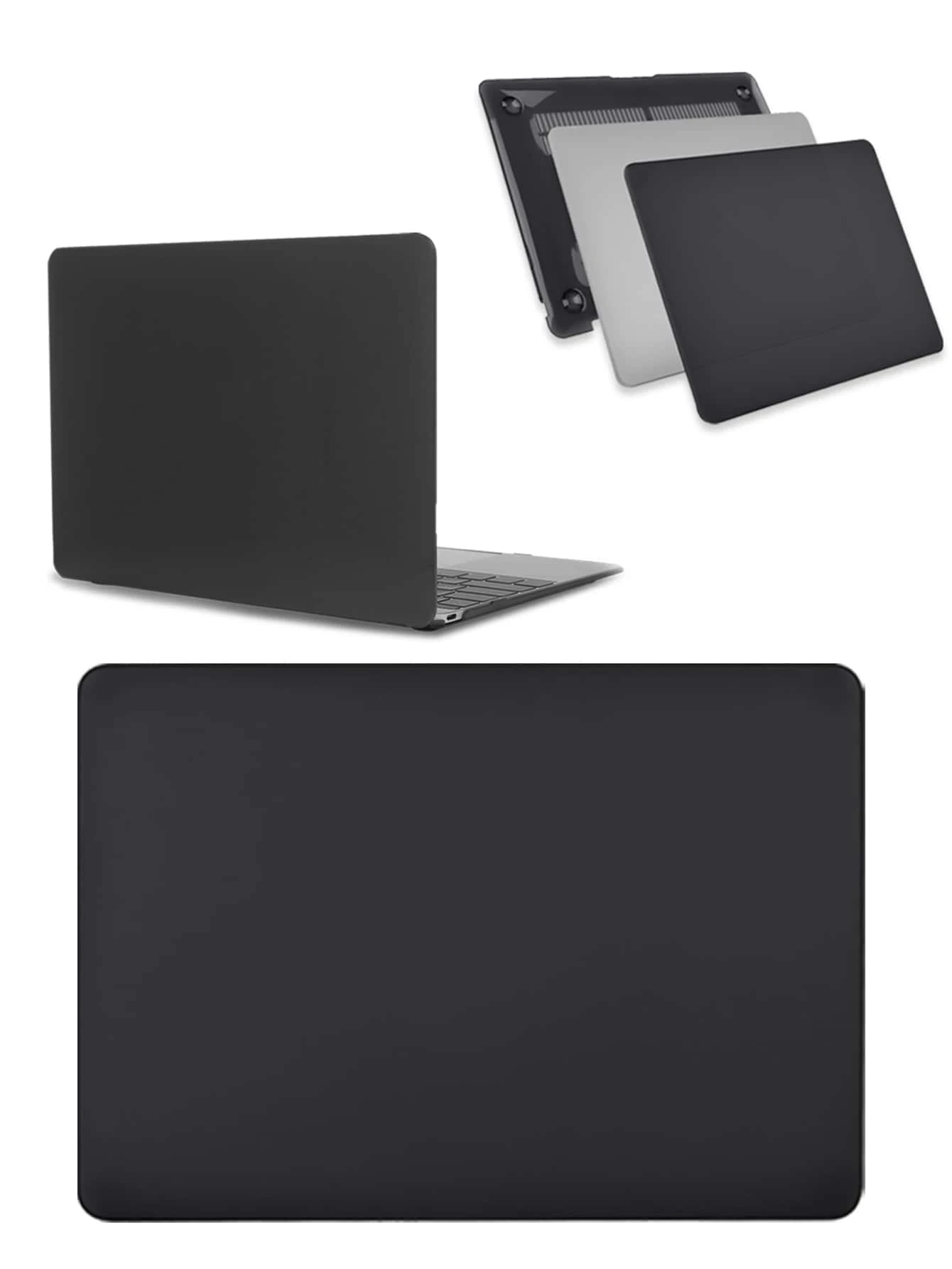 Compatible con Apple Macbook Pro 15.4 Retina A1707 A1990 - Funda protectora rígida negra mate para portátil a prueba de polvo - Pro 15.4 Retina A1707 A1990 - Ver 1