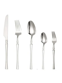 5入組或30入組小腰身餐具套裝,不鏽鋼西餐牛排刀、叉和湯匙