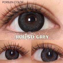 Porslen Color Round系列隱形眼鏡,年拋式,14.4mm - 灰色 - 查看 8